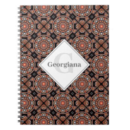 Cuaderno Safari personalizado Sunset Bohemias Mandala Tiles