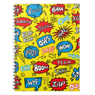 Cuaderno Saga de superhéroes: Patrones de cómics bonitos