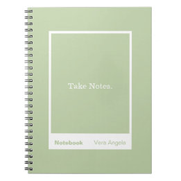 Cuaderno Sage Green Block Quote Classic