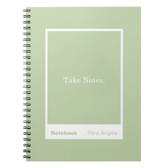 Cuaderno Sage Green Block Quote Classic (Frente)