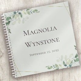 Cuaderno Sage Green Boda Eucalyptus Green Guest Book