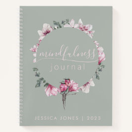 Cuaderno Sage Green Floral Watercolor Mindness Journal