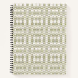 Cuaderno Sage Green Geometric Minimalist Pattern Notebook
