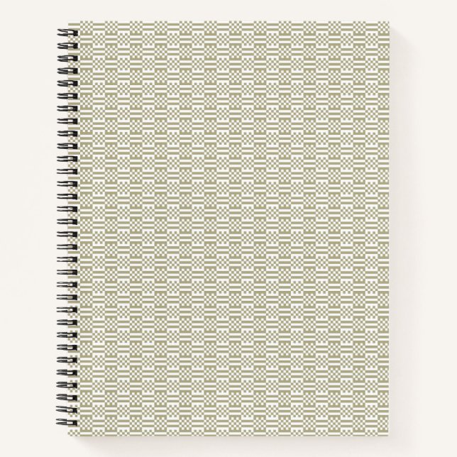 Cuaderno Sage Green Geometric Minimalist Pattern Notebook (Anverso)