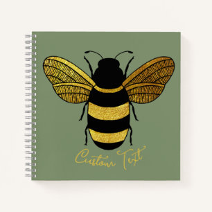 CUADERNO SAGE VERDE BENEFICIARIA DE BOMBERO DE ORO BRILLANT