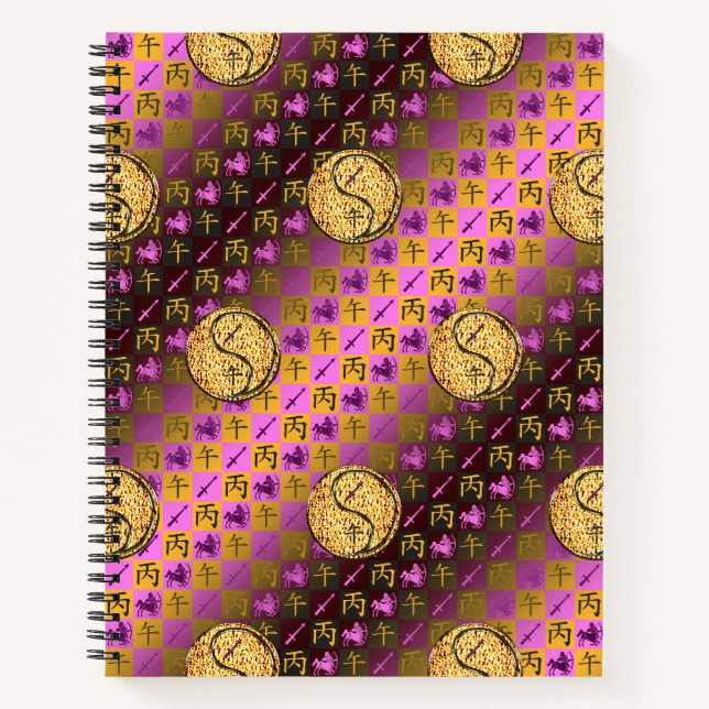 Cuaderno Sagitario & Caballo de Fuego (Anverso)