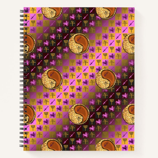Cuaderno Sagitario & Caballo de Madera (Anverso)
