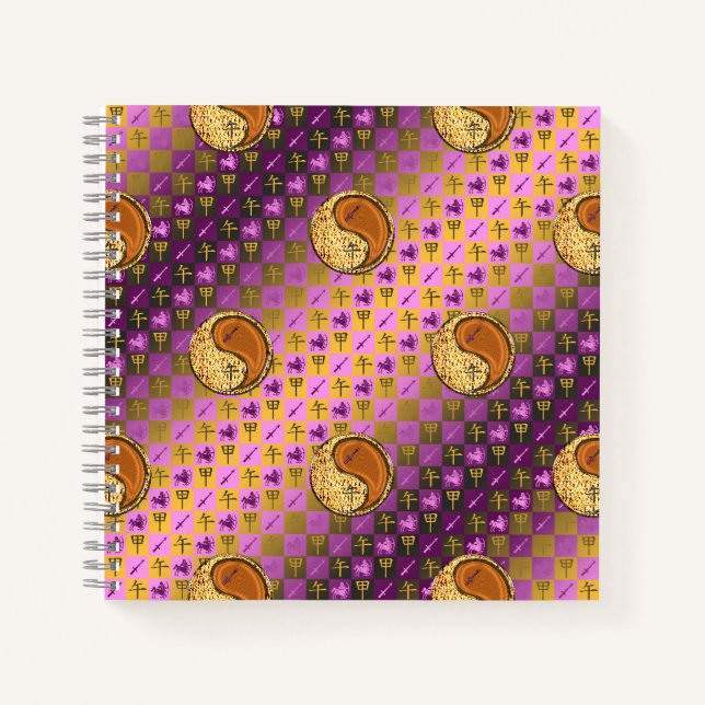 Cuaderno Sagitario & Caballo de Madera (Anverso)