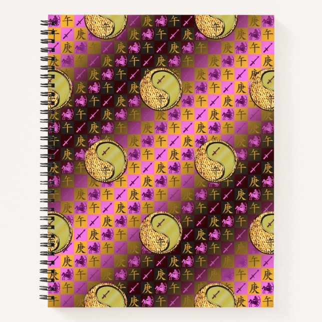 Cuaderno Sagitario & Caballo de Metal (Anverso)