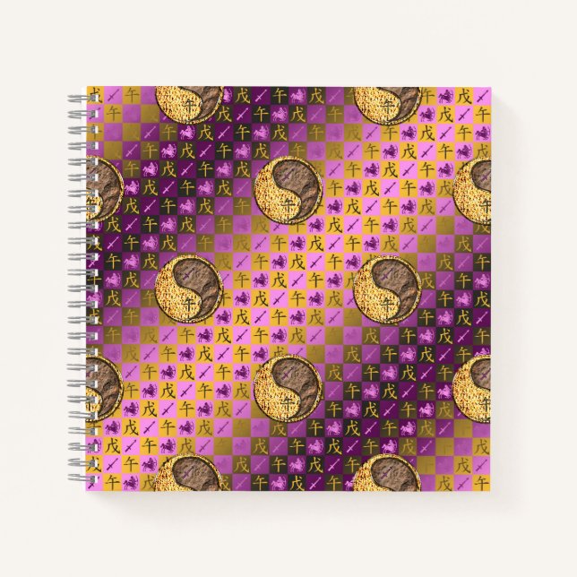 Cuaderno Sagitario & Caballo de Tierra (Anverso)