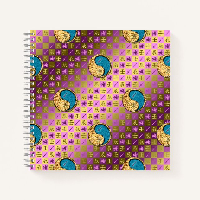 Cuaderno Sagitario & Dragón de Agua (Anverso)