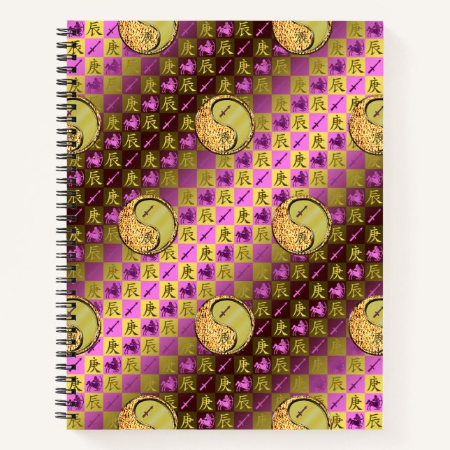 Cuaderno Sagitario & Dragón de Metal (Anverso)