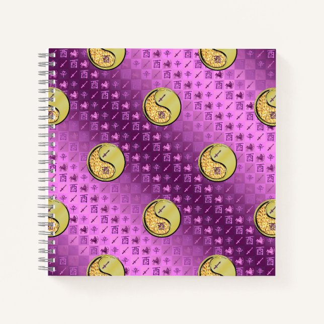 Cuaderno Sagitario & Gallo de Metal (Anverso)