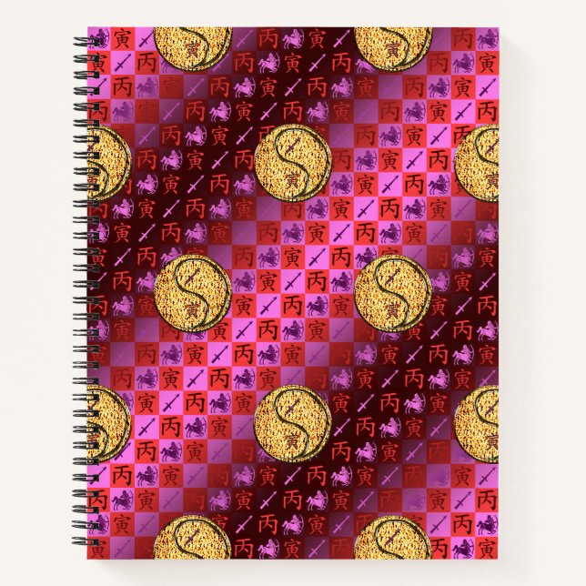 Cuaderno Sagitario & Tigre de Fuego (Anverso)