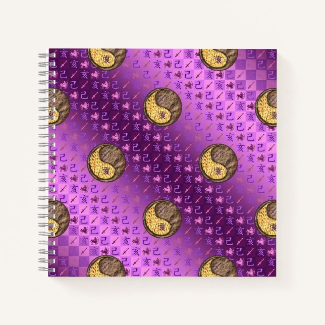 Cuaderno Sagitario y Cerdo de Tierra (Anverso)
