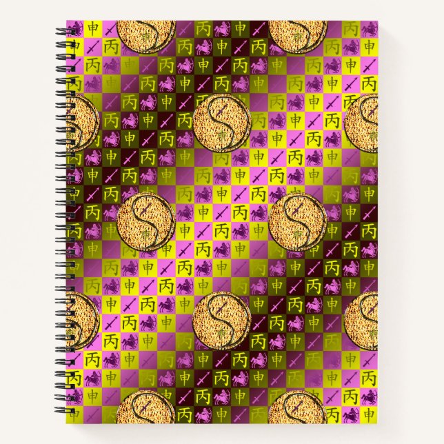 Cuaderno Sagitario y Mono de Fuego (Anverso)