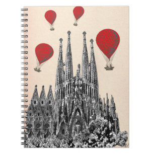 Cuaderno Sagrada Familia y los globos aerostáticos rojos 2