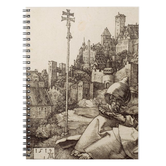 Cuaderno Saint Anthony Reading por Albrecht Durer (Frente)