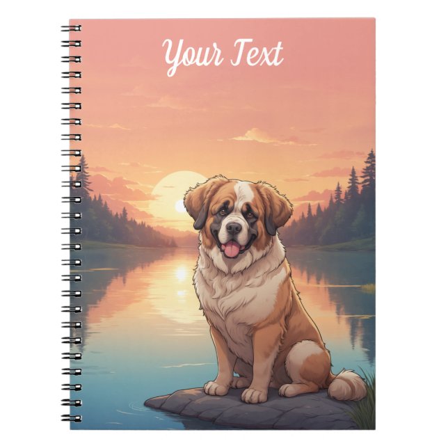 Cuaderno Saint Bernard a orillas del lago (Frente)