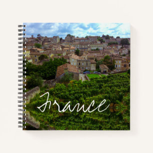 Cuaderno Saint-Émilion Francia Arquitectura Gironda frances