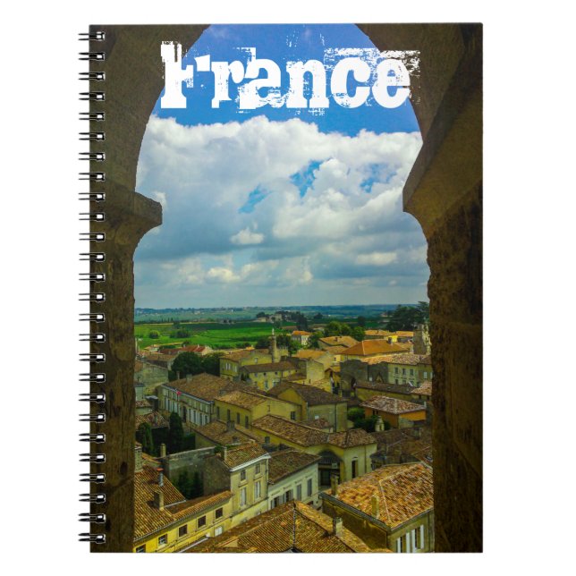 Cuaderno Saint-Émilion Francia Arquitectura Gironda frances (Frente)