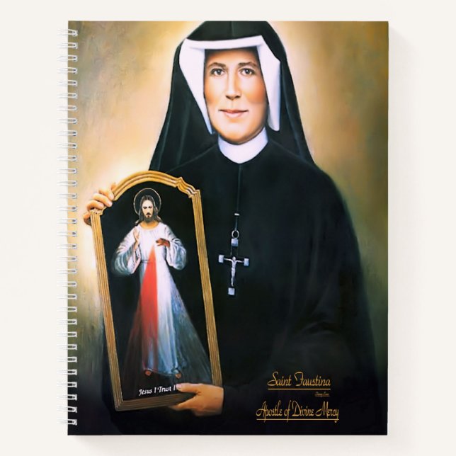 Cuaderno Saint Faustina, divina misericordia (Anverso)