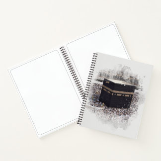 Cuaderno Saint Kaaba, Masjid Al Haram, acuarela ilustrada
