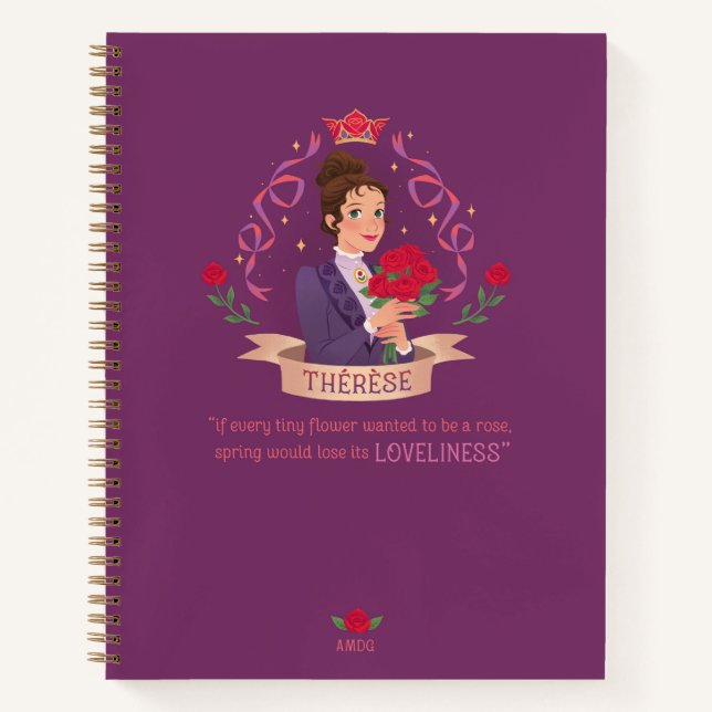 Cuaderno Saint Thérèse de Lisieux Spiral Notebook (Anverso)