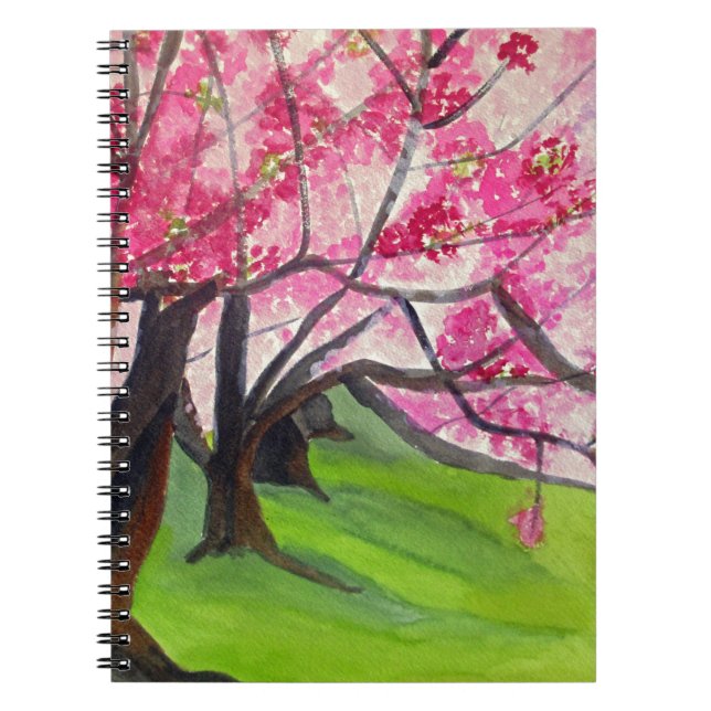 Cuaderno Sakura Arte japonés de florecimiento de cerezo (Frente)
