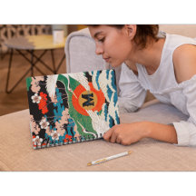 Sakura japonesa vintage y grullas de corona roja