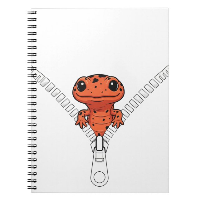 Cuaderno Salamandra Divertida Echa Un Vistazo  (Frente)