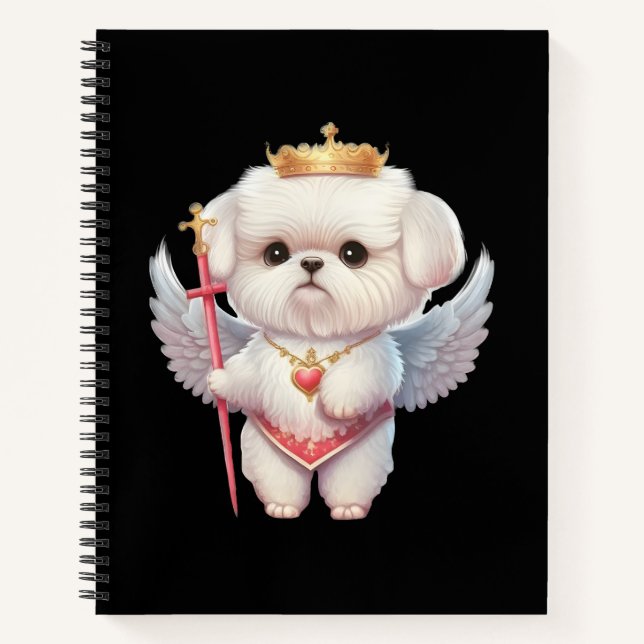 Cuaderno Salchichas maltesas, amantes de los perros maltese (Anverso)