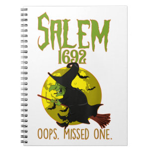 Cuaderno Salem Witch Juals 1692 Oops The Missed One Hallow