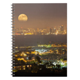 Cuaderno Salida de la luna sobre el horizonte de San Diego