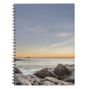 Cuaderno Salida del sol en la playa Armação, San Catalina