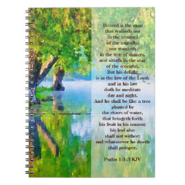 Cuaderno Salmo1:1-3 Bendito es el hombre cristiano