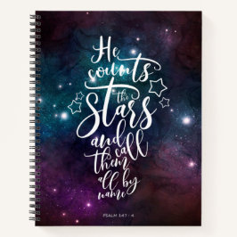 Cuaderno Salmo 147:4 Cuenta la Biblia de las estrellas