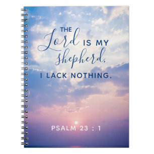 Cuaderno Salmo 23:1 Biblia Verse Notebook