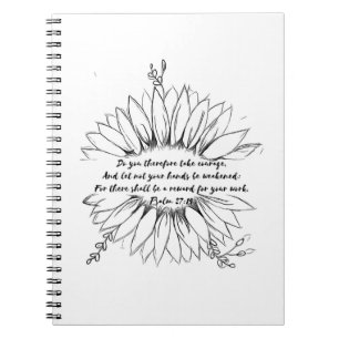 Cuaderno salmo 27:14 Biblia Verse Notebook