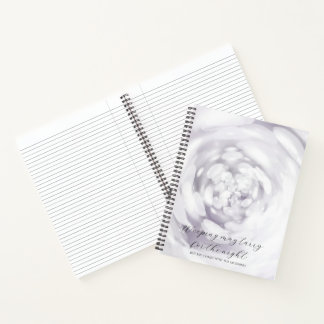 Cuaderno Salmo 30:5 Estudio Bíblico Bokeh Personalizado