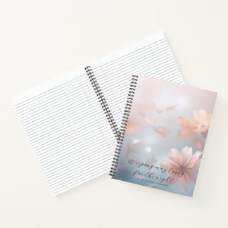 Cuaderno Salmo 30:5 Estudio Bíblico Flores Suaves Personali