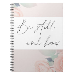 Cuaderno Salmo 46:10 Bloc de notas- Be Still and Know