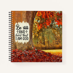 Cuaderno Salmo 46:10 Permaneced y sabed que soy Dios Otoño