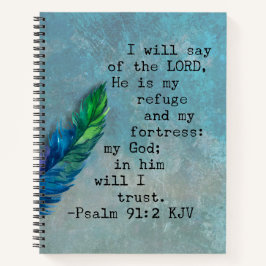 Cuaderno Salmo 91:2 RVR Bible Verso