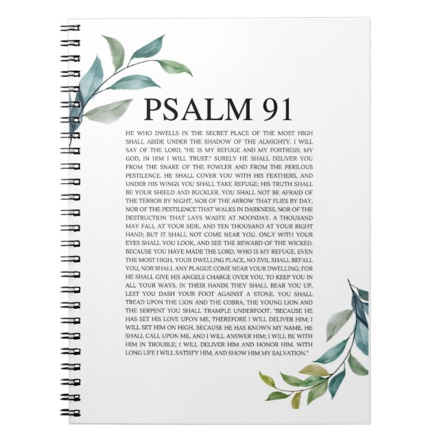 Cuaderno Salmo 91 NKJV (Frente)