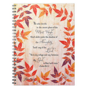 Cuaderno Salmo 91 Revista de oración personalizada Verse B