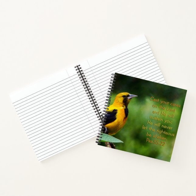 Cuaderno Salmos 55:22 Inspiradores (Interior)