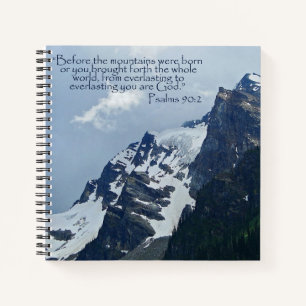 Cuaderno Salmos 90:2 Montañas Rocosas Inspiradoras