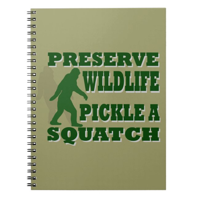 Cuaderno Salmuera de la fauna del coto un squatch (Frente)