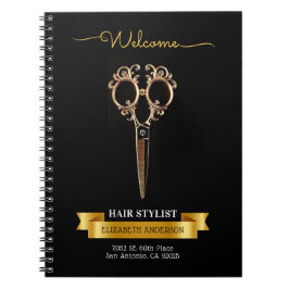 Cuaderno Salón de belleza con estilo de pelo profesional
